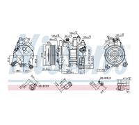 Compressore climatizzazione R 134a PAG 46 890397 NISSENS per BMW 3 1 2 Coupé