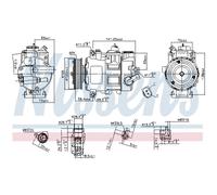 NISSENS 890550 Compressore aria condizionata