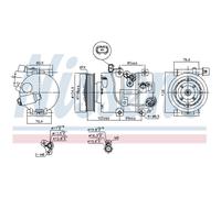 Compressore, condizionatore d'aria NISSENS 890644