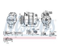 Compressore, condizionatore d'aria NISSENS 890759