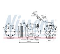 Compressore, condizionatore d'aria NISSENS 89159