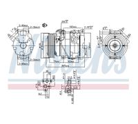 Compressore, condizionatore d'aria NISSENS 89558