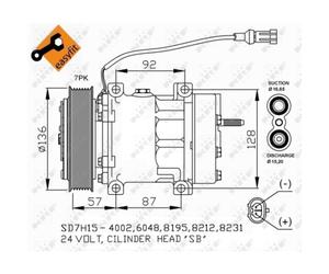 Compressore, condizionatore d'aria NRF 32477
