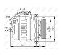 Compressore, condizionatore d'aria NRF 32531G