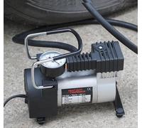 Compressore D' Aria Portatile 12V Mini Pneumatici Auto Moto Bici Camper Pompa