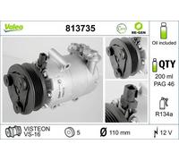 Compressore D'Aria 110mm Con Pag-Kompressoröl VALEO per Ford Focus II