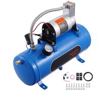Compressore d'Aria 12V Serbatoio 6 L Sistema di Compressione per Tromba