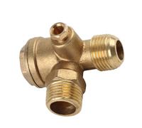Compressore d'aria 20 mm ottone maschio 3 porte connettore valvola di controllo