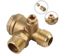 Compressore d'aria 20 mm ottone maschio 3 porte connettore valvola di controllo