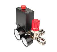 Compressore d'aria, 220 V, valvola di controllo per compressore d'aria, pressostato compressore con valvola di sicurezza e manometro, 90 ~ 120 PSI per regolazione della pressione