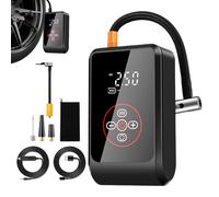 Compressore d'aria,Compressore per pneumatici portatile - Pompa elettrica con spegnimento automatico e indicatore LED per moto, auto, campeggio camion