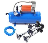 Compressore d'aria con 4 Trumpet 12 V 150 PSI Train Air Horn Kit 6L DC Air Horn Kit con 4 tubi