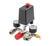 Compressore d'aria for auto 90-125psi 220V Staffa con interruttori Regolatore di pressione del collettore Valvole di pressione di sicurezza