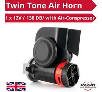 Compressore d'aria integrato 12V Klaxon 139db forte bicolore tromba d'aria au...