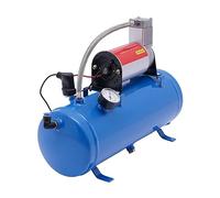Compressore d'aria per auto da 12V, compressore d'aria compressa da 100psi con serbatoio da 6L, compressore d'aria mobile e compatto | incluso tubo da 3,8m | max. 8bar