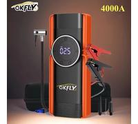 Compressore d'aria per pompa di avviamento per auto 4 in 1 4000A Dispositivo di avviamento Booster 59.2Wh Power Bank 12V Gonfiatore digitale per pneumatici 150PSI