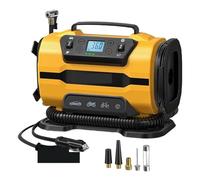 Compressore D'aria Portatile A Doppia Alimentazione AC/DC Aria For Auto Pompa Di Gonfiaggio Gonfiatore For Pneumatici For Barca Materasso For Bicicletta Gonfiaggio Veloce Sforzo
