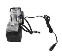 Compressore d'aria portatile ad alta pressione a doppio cilindro con alloggiamento in lega di alluminio - Gonfiatore elettrico per pneumatici resistente 12 V CC - Manometro