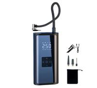 Compressore d'aria portatile, con display digitale, design compatto, funzione di pressione preimpostata per pneumatici auto, biciclette, moto, attrezzature sportive, viaggi, uso in caso di crisi