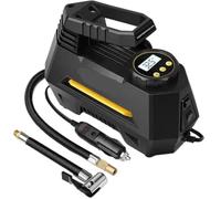 Compressore d'aria portatile con manometro digitale per il gonfiaggio dei pneumatici dell'auto compatibile con la fonte di alimentazione 12V