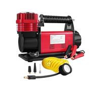 Compressore d'aria portatile da 12 V, pompa for pneumatici, gonfiatore for auto, 160 l/min, 150 psi, gonfiaggio automatico monostadio for SUV, camper, biciclette Per principianti del fai da te