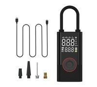 Compressore d'aria portatile for gonfiaggio pneumatici con pompa ad aria 3X veloce da 150 PSI con manometro digitale for auto, bici, moto e palla