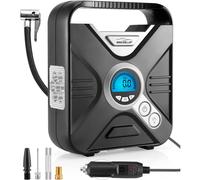 Compressore d'aria portatile Gonfiatore elettrico Gonfiatore per pneumatici per auto Mini compressore portatile 12V Pompa per auto e bici con manometr