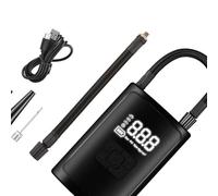 Compressore d'aria portatile multifunzionale con misura digitale avanzata per ventola di pneumatici di crisi in gomma per auto moto ciclo