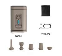 Compressore d'Aria Portatile Pompa 2in1 Batteria 1200 mAh, Light LED