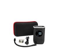 Compressore d'Aria Portatile Ricaricabile - 150 PSI, Batteria 4000mAh, Display LCD, 4 Modalità, per Auto, Moto, Bici e Palloni - con Custodia Rigida