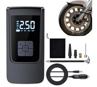 Compressore d'aria portatile, ricaricabile, design compatto e leggero, display digitale della pressione, motore ad alta potenza, pompa ad aria intelligente perfetta per auto, pneumatici, biciclette