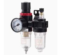 Compressore d'aria, Processore della fonte d'aria, Tripletto pneumatico, AR, Valvola di riduzione della pressione, AFC, Separatore olio-acqua, AFR, Filtro(10)