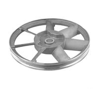 Compressore d'aria, puleggia a cinghia triangolare tipo A monostadio, diametro 265 mm con larghezza scanalatura 13 mm per testa pistone, metallo argento