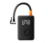 Compressore d'aria senza fili per mini gonfiaggio pneumatici con ricarica rapida preimpostata USB-C per auto bici kit da calcio tascabile (modello basso)