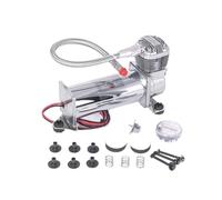 Compressore d'aria silenzioso Compressore for sospensioni pneumatiche da 12 V silenzioso da 69 dB - Pompa ad alte prestazioni da 300 PSI con prese da 1/4 3/8 NPT(1 4 SILVER)