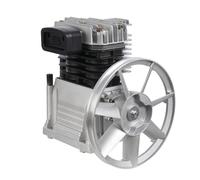 Compressore d'aria testa pompa a pistone singolo stadio bicilindrico olio lubrificato compressore d'aria compressa con silenziatore di ricambio monostadio per pompa compressore d'aria in alluminio