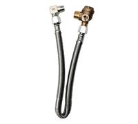 Compressore d'aria, tubo di ricambio, materiale in lega e tessuto, preventore per flow preventore, guarnizione Airtight Seal, Check Valve Design, per Rv Winter Well Basement Marine Yard, 15,75 x 1,57