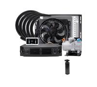 Compressore elettrico automatico universale for aria condizionata 12V 24V | For condizionatore d'aria condizionata Hot Classic for auto, furgoni e Street Rod(Cool and Heat 24V)