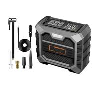 Compressore elettrico per pneumatici - Pompa ad aria cordless da 15,1x13,3x6,6 cm 12 V, design portatile compatto, spegnimento automatico, display digitale | Gonfiatore elettrico per pneumatici per be