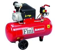 Compressore aria elettrico carrellato FINI AMICO 50 MK 2400 motore 2 HP - 50 lt