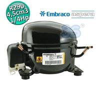 Compressore gas R290 HBP 1/5 Hp 4,5 cm3 Embraco Aspera EMT6144U