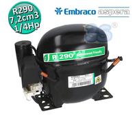 Compressore gas R290 MBP HBP 1/4 Hp 7,28 cm3 Embraco Aspera NEK6181U