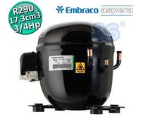 Compressore gas R290 MBP HBP 3/4 Hp 17,39 cm3 Embraco Aspera NT6220U