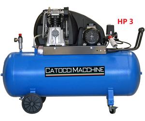 COMPRESSORE GRUPPO MAGGIORATO TRIFASE BISTADIO 3 HP 200 LT CATOCCIMACCHINE