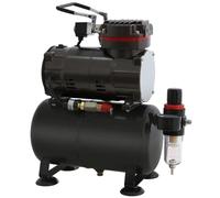 Compressore per Aerografo con Pressione di Lavoro Costante Potente, Serbatoio Dell'aria 3L, Senza Rumore per Bellezza, Hobby del Tatuaggio, Chiodo, Colori Cosmetici