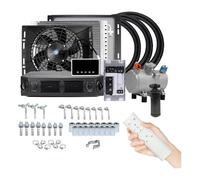 Compressore Per Auto Furgoni Street Rod Hot Classic Climatizzatore Compressore Elettrico Universale Per Aria Condizionata 12V 24V(Cool and Heat 12v)