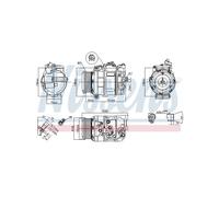 Compressore Per Climatizzatore NISSENS Per MERCEDES GL M R S