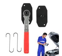 Compressore pinza freno con ganci, strumento di diffusione pastiglie freno | Compressore per giunzione pinza freno auto | Strumento di installazione a 360 gradi per berlina, vede