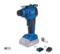 Compressore portatile 20v batteria 2.0Ah caricabatteria ixes Scheppach c-ac20-x