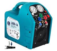 Compressore portatile di condizionamento d'aria di HVAC della macchina di recupero del refrigerante con l'accessorio for tubi 1/2 Fai da te per la casa(Lake Blue)